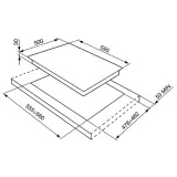 smeg SR964XGH Plan de cocina, 60 cm, acero inoxidable. Estética Victoria
