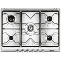 smeg Plan de cocina, 70 cm, acero inoxidable SRV576-5
