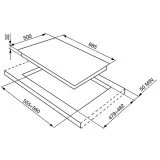 smeg Plan de cocina, 70 cm, acero inoxidable SRV576-5