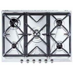 smeg Plan de cocina, 70 cm, acero inoxidable. SRV576GH5