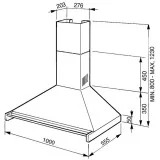 smeg kd100x-2 CAPPA A PARETE 100CM