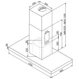 smeg kfv92e Capucha de pared, 90 cm, acero inoxidable satinado y vidrio 