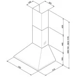 smeg ksed72x Cappa a parete, 70 cm
