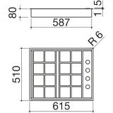 barazza Piano Cotttura di Gas 1plb4