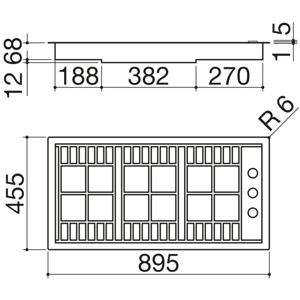 1plb2 Barazza Gaskochplan