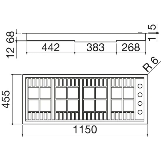 1plb3t Barazza Filotop Газовая плита