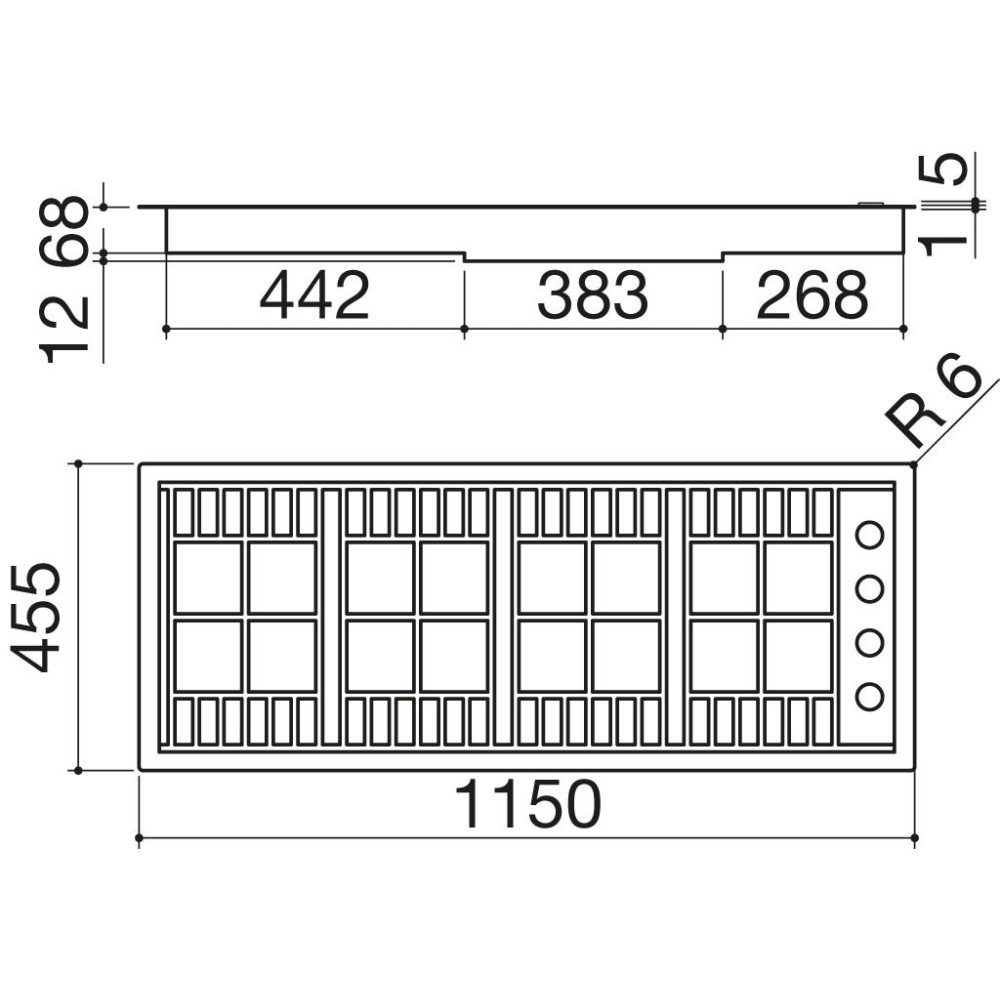 1plb3t Barazza Filotop Газовая плита