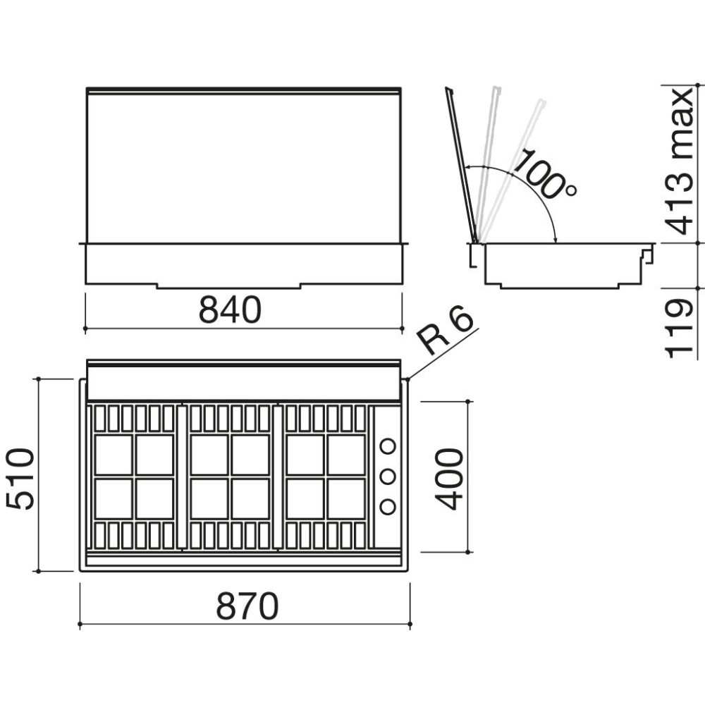 barazza 1plbc2t PIANO COTTURA LAB DA 90