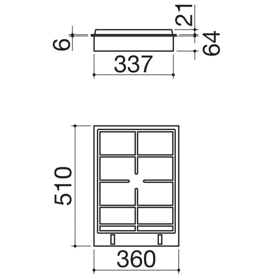 1pbf Barazza Plan de cocina de gas