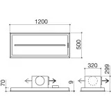 1kbas12 Barazza Cappa da Soffitto