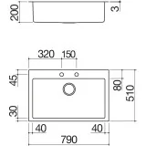 barazza 1lbo61 LAVELLO B_OPEN INCASSO DA 58×51