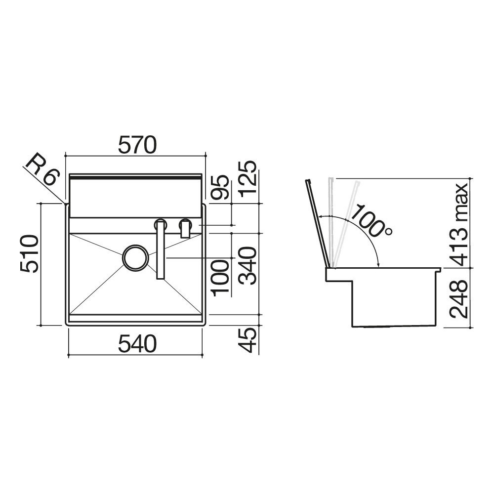 bark sink with lid 1llb60