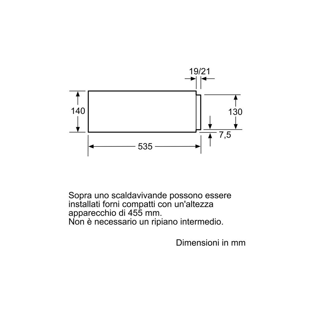 neffN17HH20N0 Cassetto Scaldavivande
