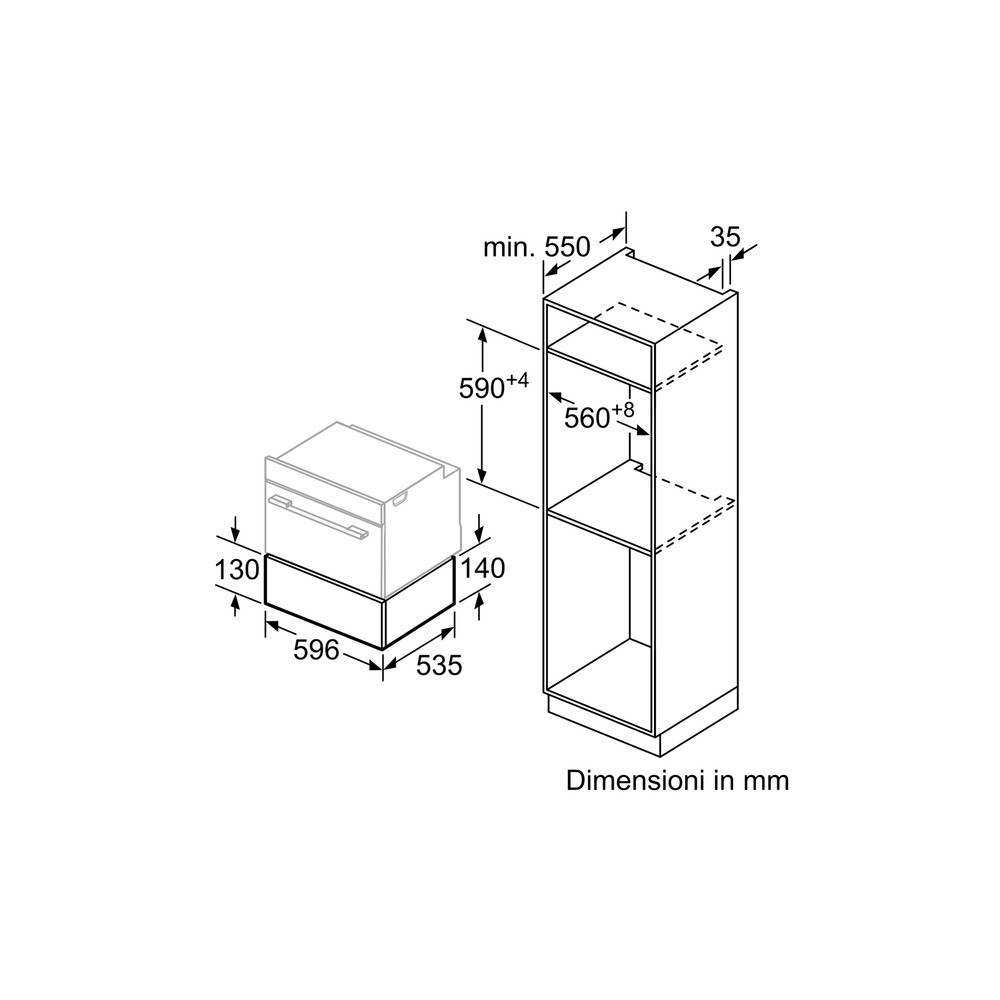 neffN17HH10N0 Cassetto Scaldavivande