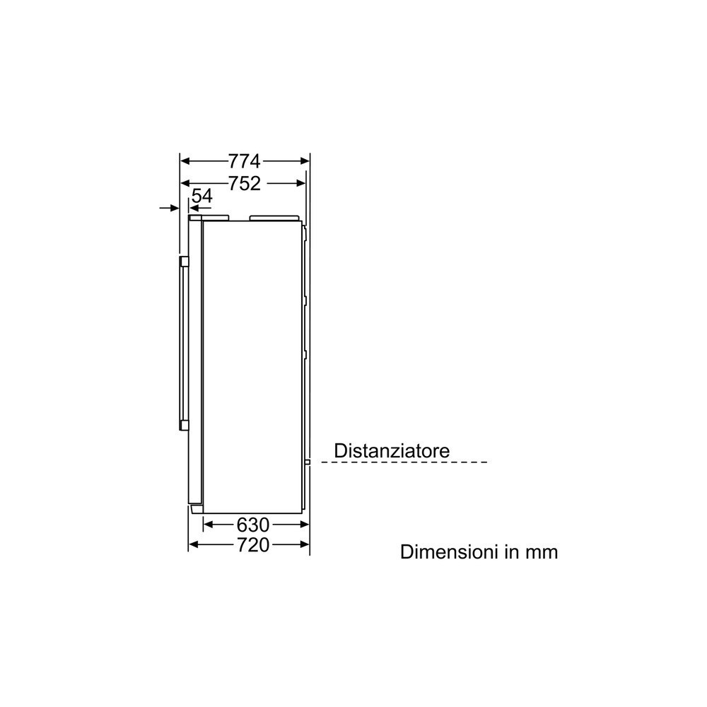 neff Side by Side Libero Posizionamento ka3902i20 