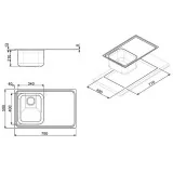 smeg sp791d-2 Lavello da incasso in acciaio inox 