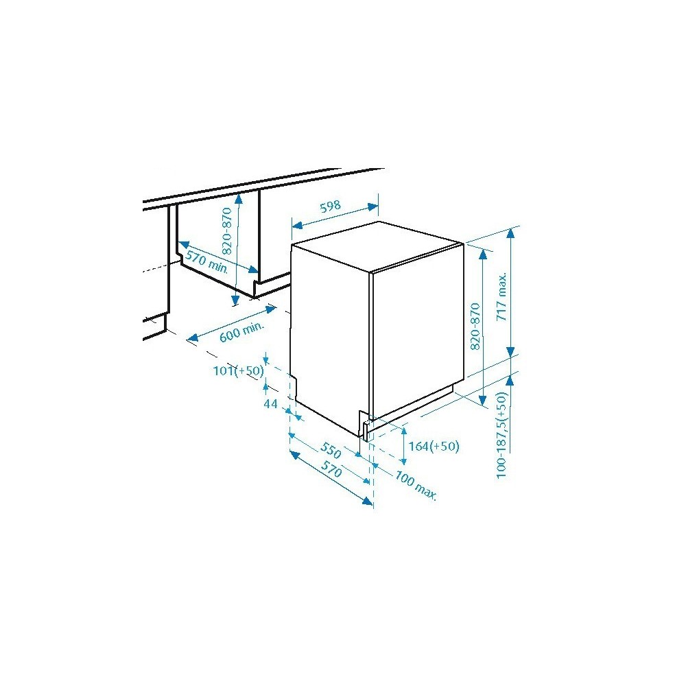 Beko Lavastoviglie DIN5835 da 60 cm