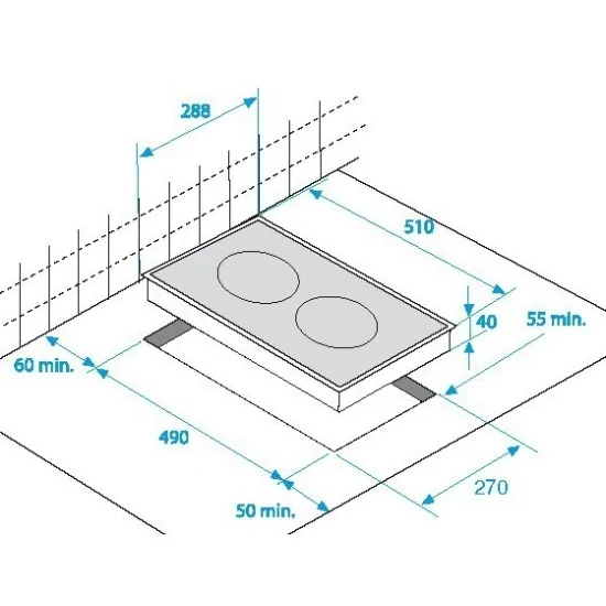 Beko Piano Cottura in Vetroceramica HDCC32200X da 30 c